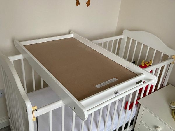 Cot top changing table