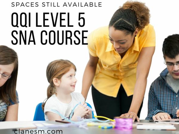QQI Level 5 Special Needs Assisting courses, Clane, starting next week