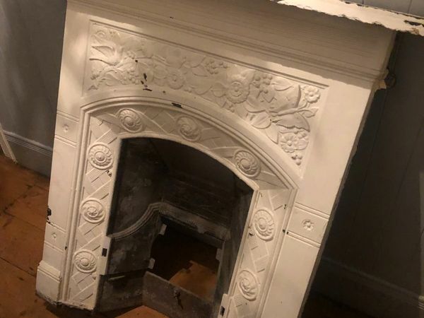 Antique Thomas Jekyll Cast Iron Fireplace