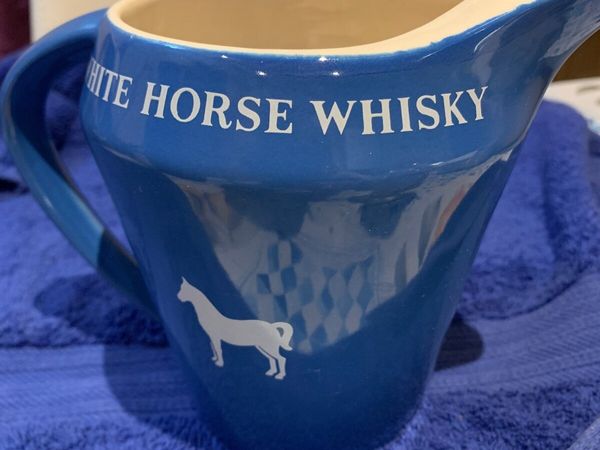 White horse whisky jug vintage pub memorabilia