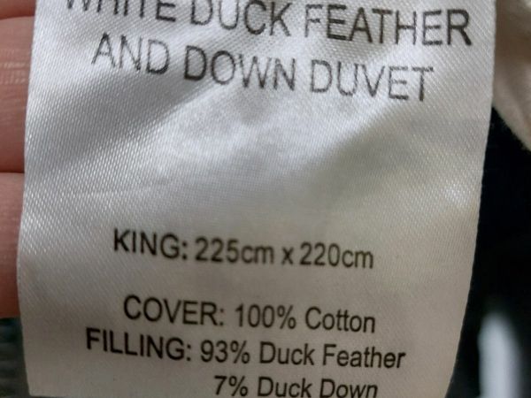 Kingsize Duck Feather  duvet