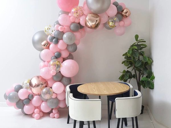 DIY Pink and Grey Balloon Arch Kit