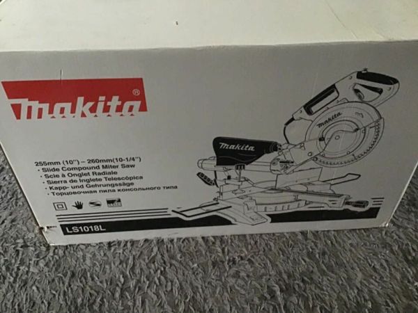 Makita LS1018L 255-260mm Slide Compound Mitre Saw Hardly Used