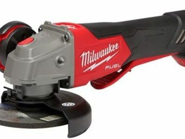 Milwaukee 18v Fuel Grinder, 115mm, Paddle Switch, Variable Speed