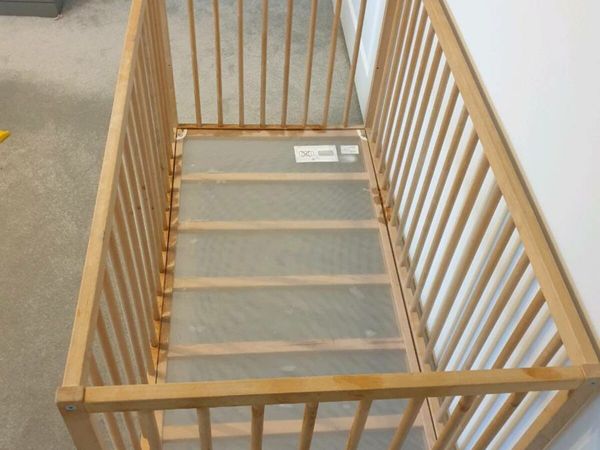 Ikea wooden cot for baby