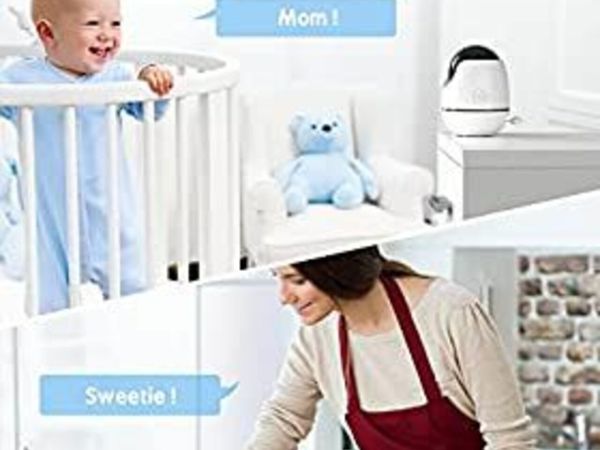 Baby Monitor with Camera and Night Vision, Large 5" 720P HD Display, iDOO Video Baby Monitors with VOX Mode, Two-Way Talk, Remote Pan & Tilt, 270M Range, for Elderly Pet Twins
