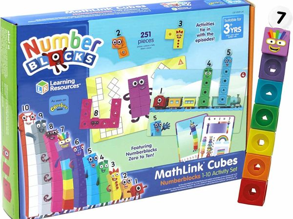 Learning Resources  MathLink Cubes Numberblocks 1-10 Activity Set