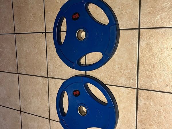 2 X 20KG OLYMPIC TRIGRIP WEIGHT PLATES