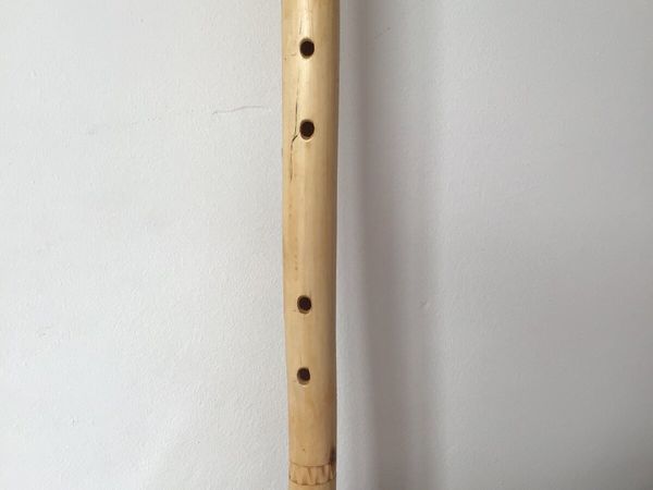 Ornate Carved Wooden Flute