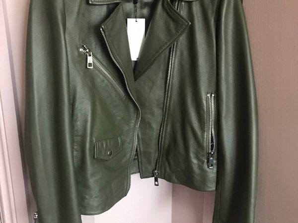 Whistles Leather Jacket Brand New Size 14