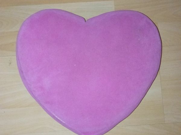 Pink Heart Shaped Cushion