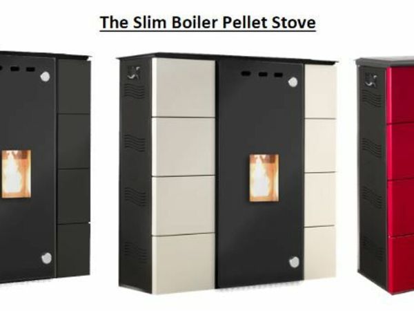 28 Kw Slim Pellet Boiler Stove