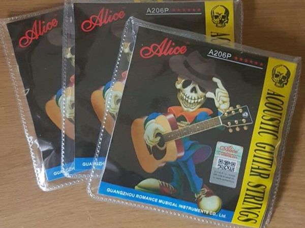 3 sets Alice Acoustic Guitar Strings 11's