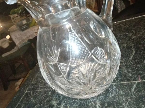 Very heavy crystal jug