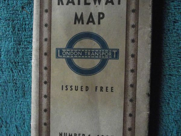 London - Underground Railway Map - No.1 - Dated 1937