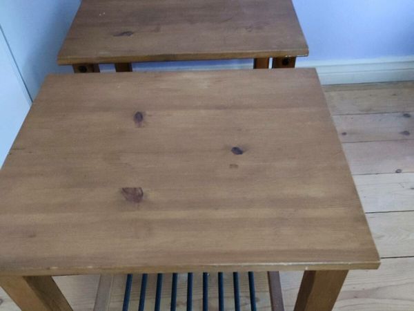2 x IKEA wooden bedside tables