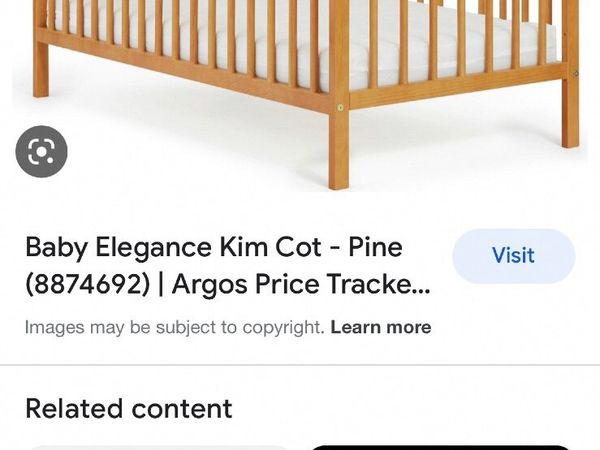 Baby elegance Kim cot pine