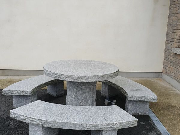 Outdoor Granite table & Benches