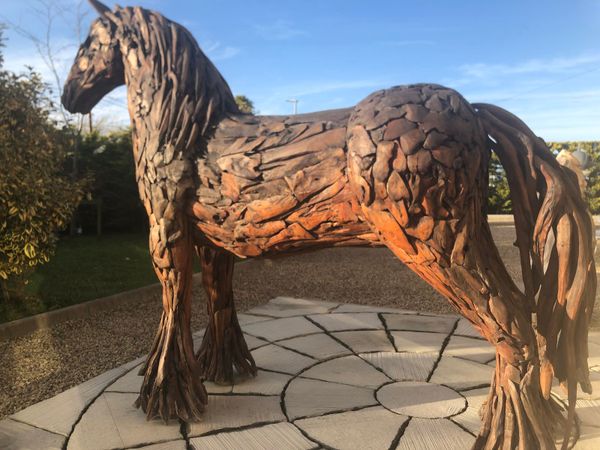 bog oak wooden horse for sale lovely sculpture