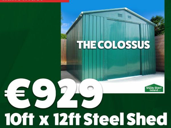 10ft x 12ft Colossus Steel Shed - from 929!!