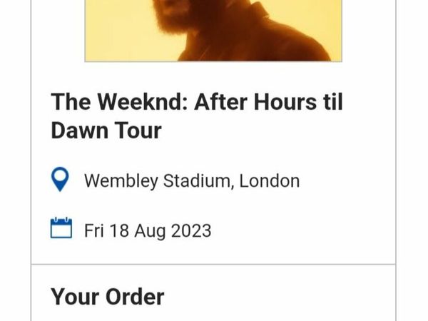 The Weeknd Concert Tickets