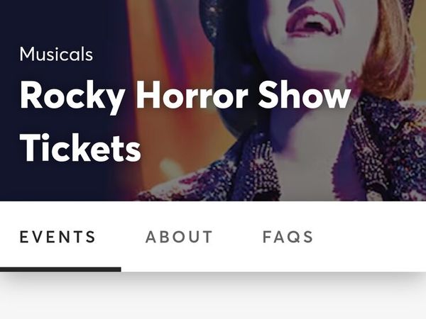 1 ticket Rocky Horror Musical, Feb 4th Matinée