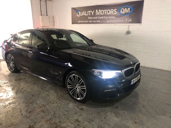 BMW 5-Series Saloon, Petrol Plug-in Hybrid, 2018, Black