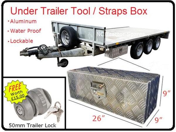 Aluminium Trailer Toolbox FREE LOCK!