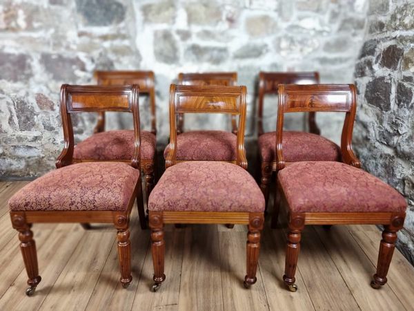 Regency Style Mahogany  Chairs x 6