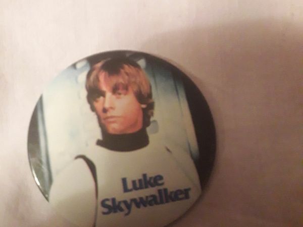 Vintage Retro 1970's Star Wars Luke Skywalker Stormtrooper Disguise Badge