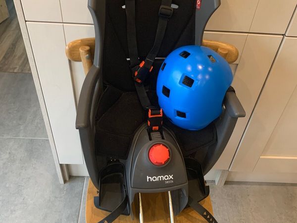 Kids bike seat w/ helmet - Hamax siesta