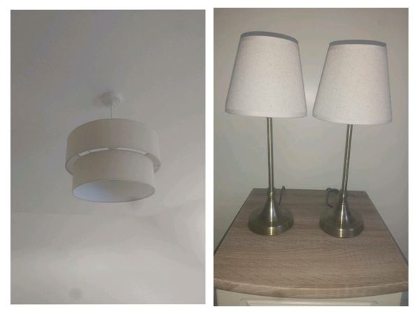 Bedside lamp and matching lampshade