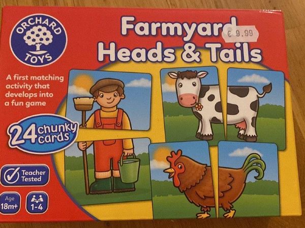 Orchard Toys Farmyard Head and Tails Game