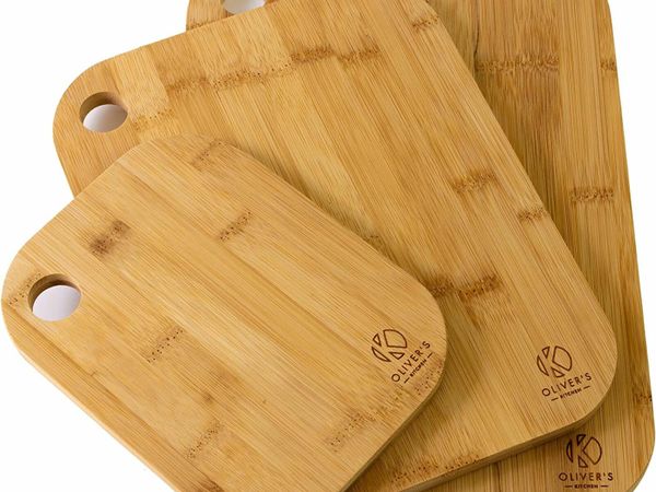 Oliver's Kitchen ® 3 x Set of Wooden Chopping Boards