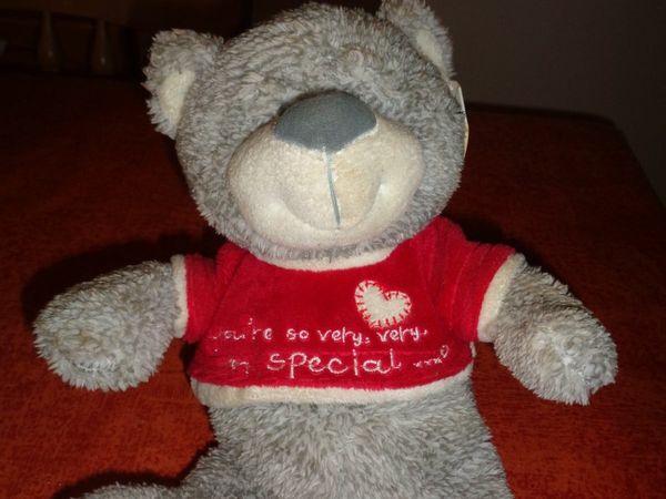 "Cuddle Time" Bear with Red Jumper for Sale