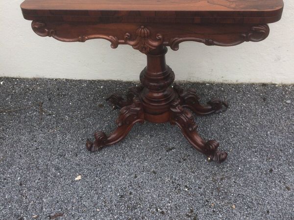 Victorian Rosewood Card Table