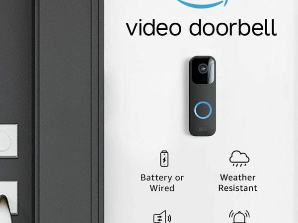 Blink Video Doorbell | Two-way audio, HD video, motion and chime app alerts