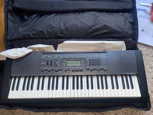 Casio CTK-2000 keyboard with stand and stool