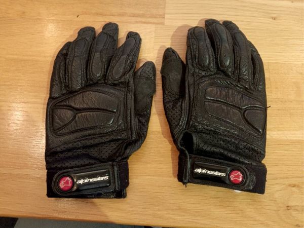 Alpine Stars Leather Motorsport Gloves (SMALL)