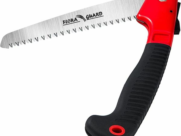 FLORA GUARD Folding Hand Saw, Camping/Pruning Saw with Rugged 7"