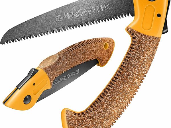 GRÜNTEK Folding Pruning Saw for Wood and Trees, 180mm