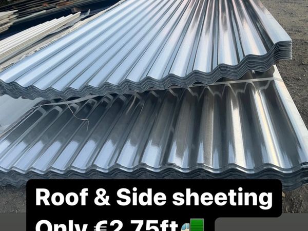 Nondrip cladding €3.50ft✅side sheeting €2.75ft‼️