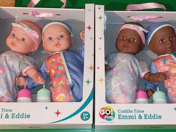 Go Play! Cuddle Time with Emmi and Eddie Doll Set