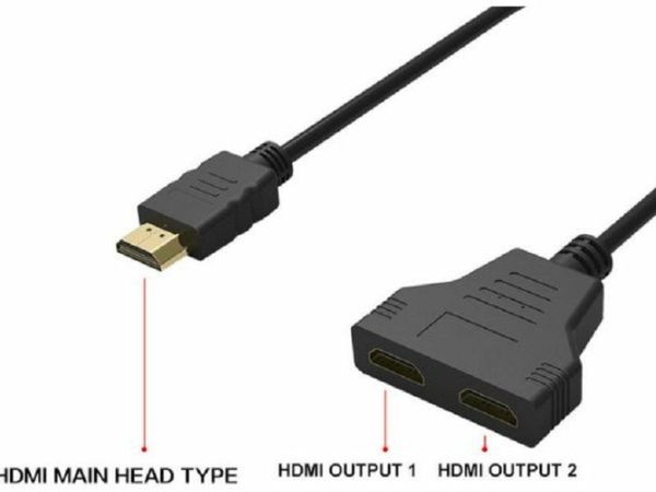 HDMI Compatible Cable Splitter Switcher Adapter Converter For HDTV Tablet