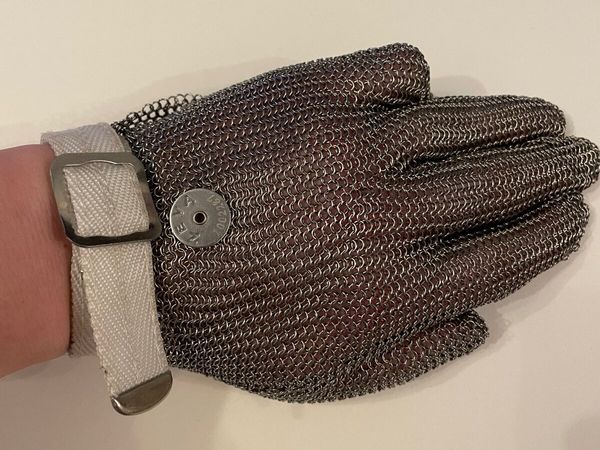 Zeva 5 finger chain mail glove SMALL