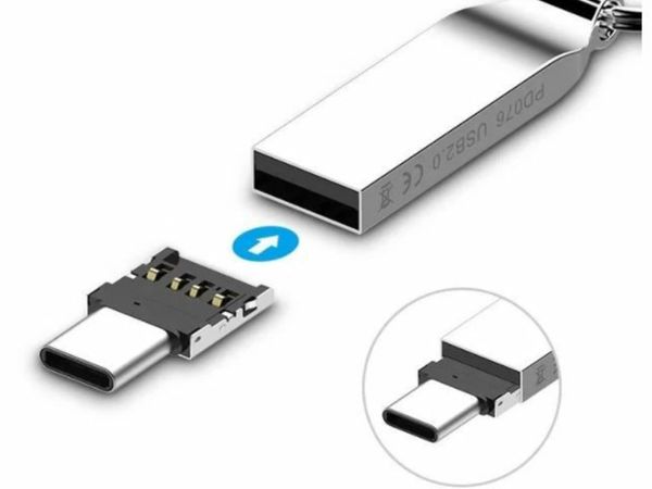 USB to Type C / Micro USB Adapter Data Connector USB-C