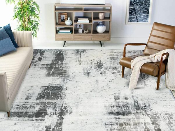 Area Rug Nordic Abstract Shag Living Room Modern Rug Large, Anti-Slip Carpet Mat Large 160 x 230cm
