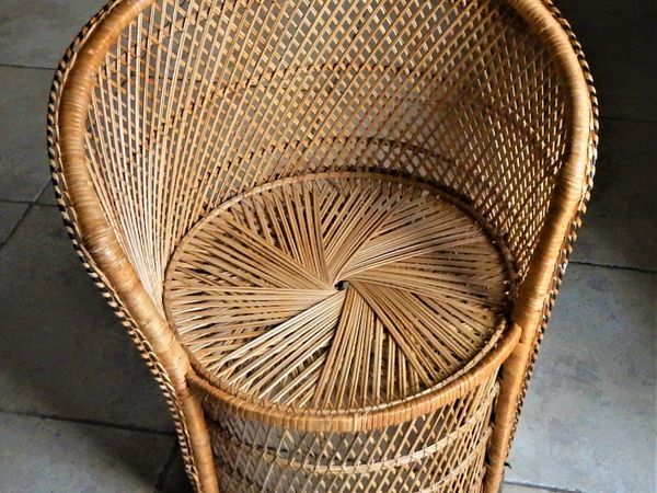 Wicker Barrell Chair
