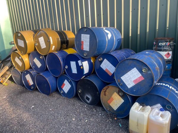 Empty 200 litre barrels