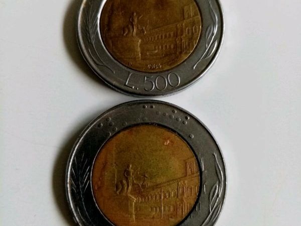 Rare Find 500 lire Italy Error Coin
